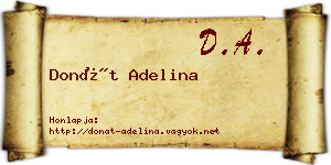Donát Adelina névjegykártya